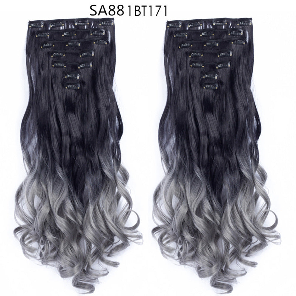 Long Curly Hair High Temperature Silk Curtain