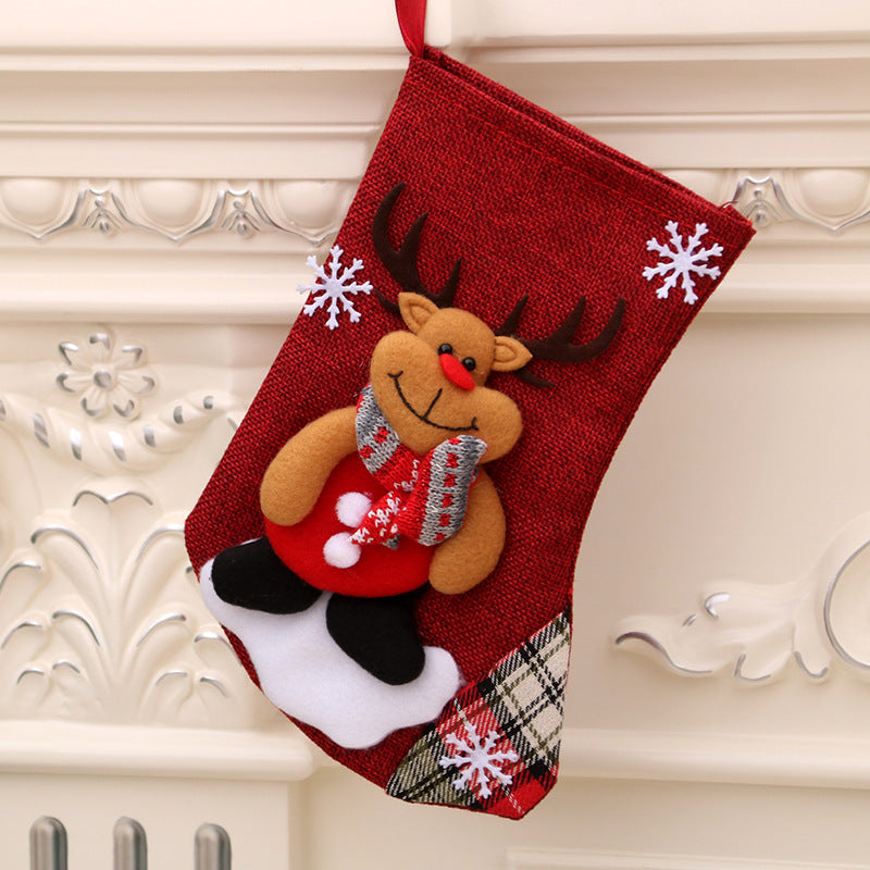 Weihnachtsdekorationen, Weihnachtsmann-Socken, Weihnachtsbaum-Anhänger, Weihnachtssocken, Geschenktüte, Weihnachtstüte