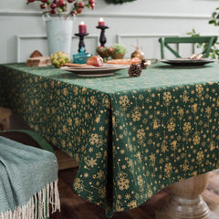 Christmas red gilded tablecloth