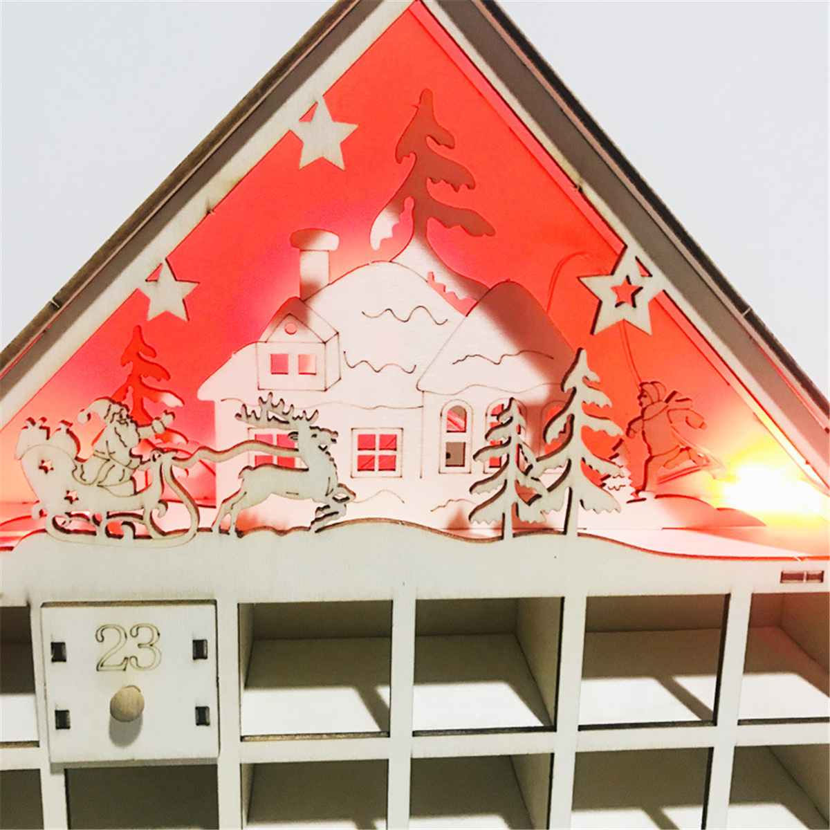 Christmas wooden calendar decorations