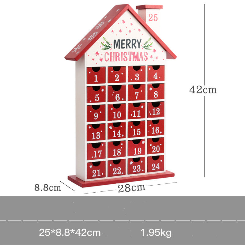 Christmas decoration wooden calendar