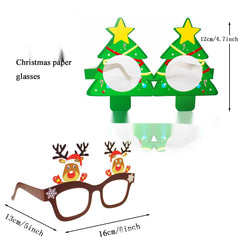 Christmas paper 3D glasses