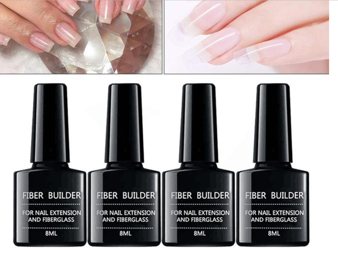 Nail extension fiberglass fiberglass+Fiber Builder Gel