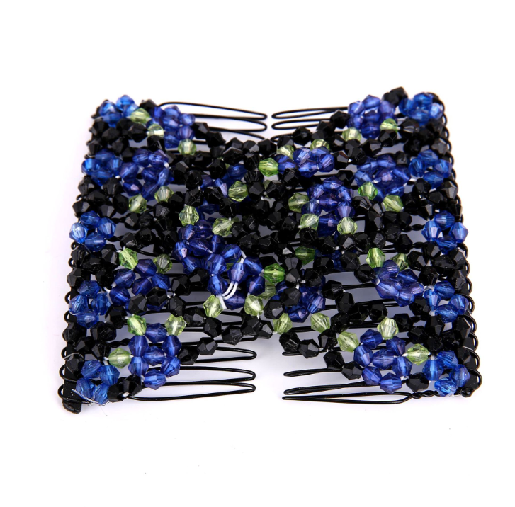 Korean version of the running rivers and lakes stalls hot products bright beaded Variety hair clips magic hair comb hair