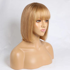 European and American Wig Medium Length Straight Hair