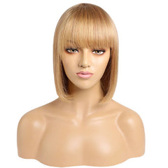 European and American Wig Medium Length Straight Hair