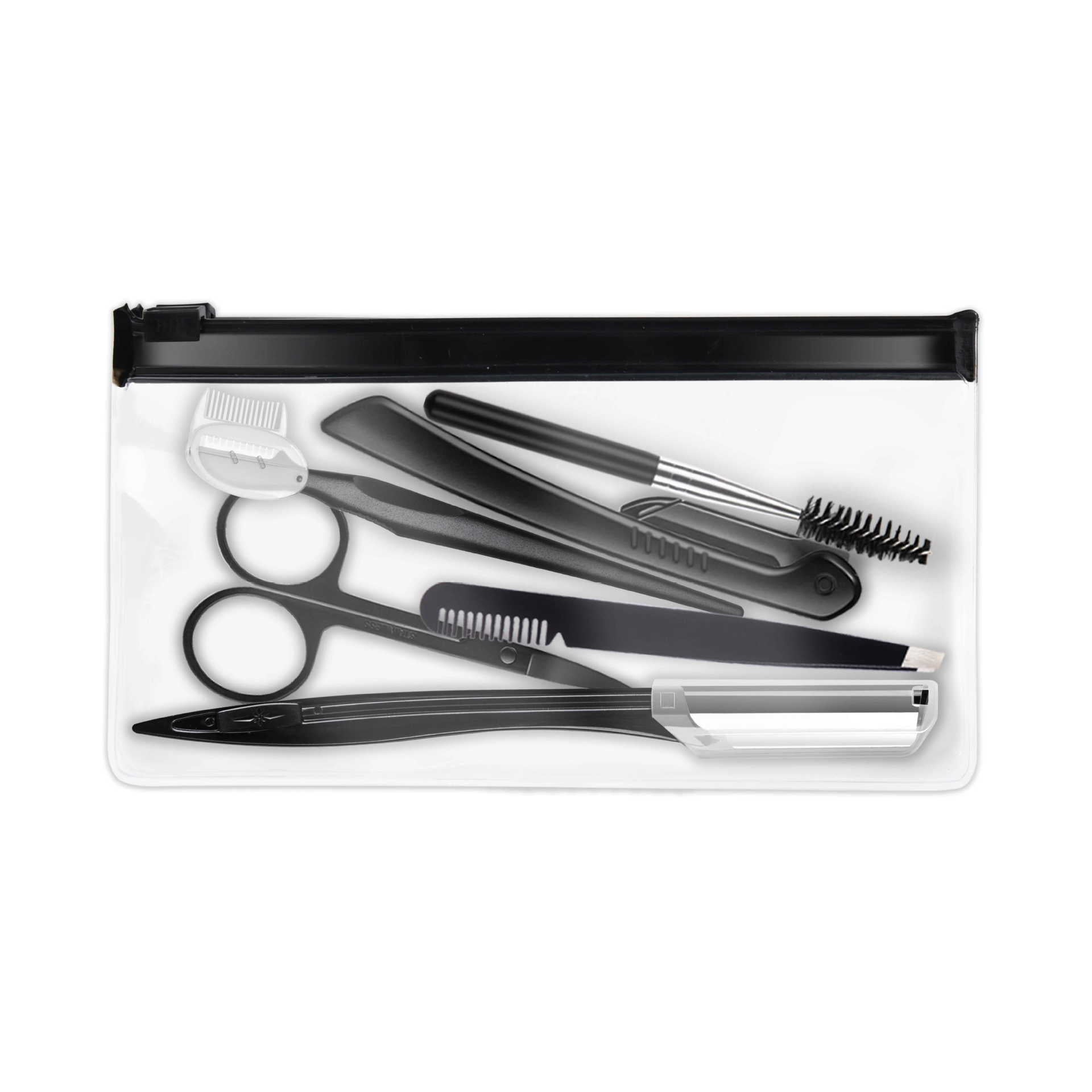 Beauty Tools Black Eyebrow Trimming Set