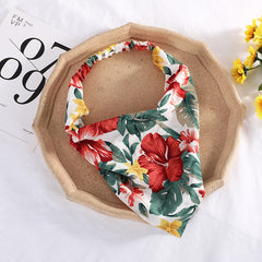 Pastoral Style Ladies Face Wash Hairband Baotou Triangle Scarf Hair Accessories