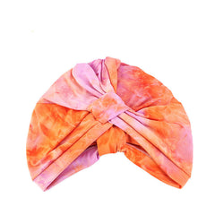 Tie Dyed Turban Hat Ethnic Style Turban Hat Square