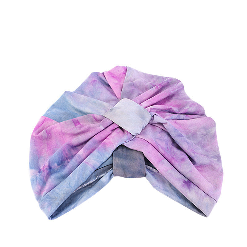 Tie Dyed Turban Hat Ethnic Style Turban Hat Square