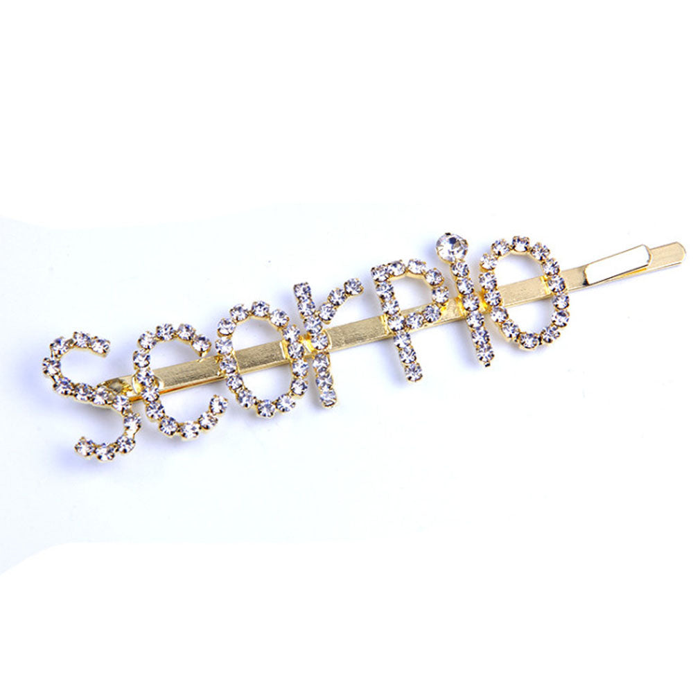 Constellation Word Clip English Character DIY Hairpin Hair Accessories Personalized Custom Wholesale