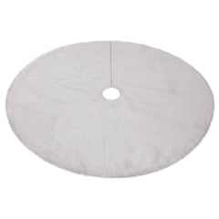 White Plush Christmas-tree Skirt