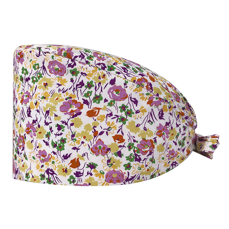 Cute Printed Cotton Nurse Hat