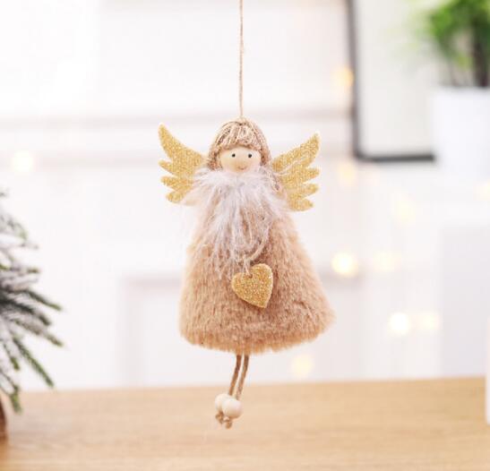 New Year 2021 Christmas Angel Doll Merry Christmas Decorations for Home Christmas Elf Tree Pendant