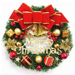 Christmas Wreath Clover Wreath Natural Pine Decorative Christmas Garland with Frost