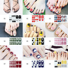 Nail Foot Sticker Cute Waterproof Foot Nail Sticker