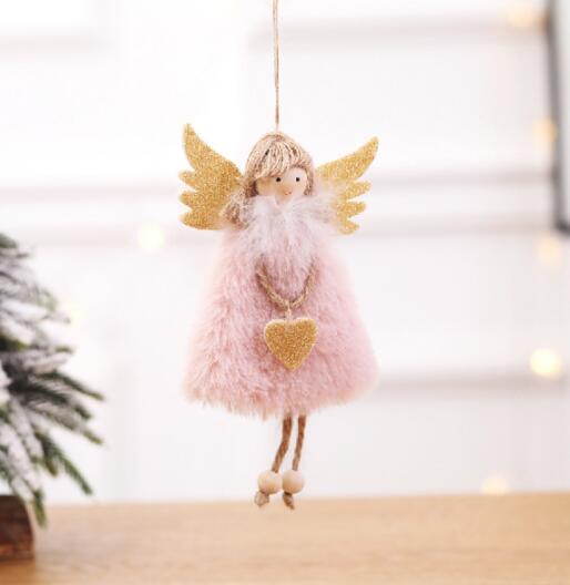 New Year 2021 Christmas Angel Doll Merry Christmas Decorations for Home Christmas Elf Tree Pendant