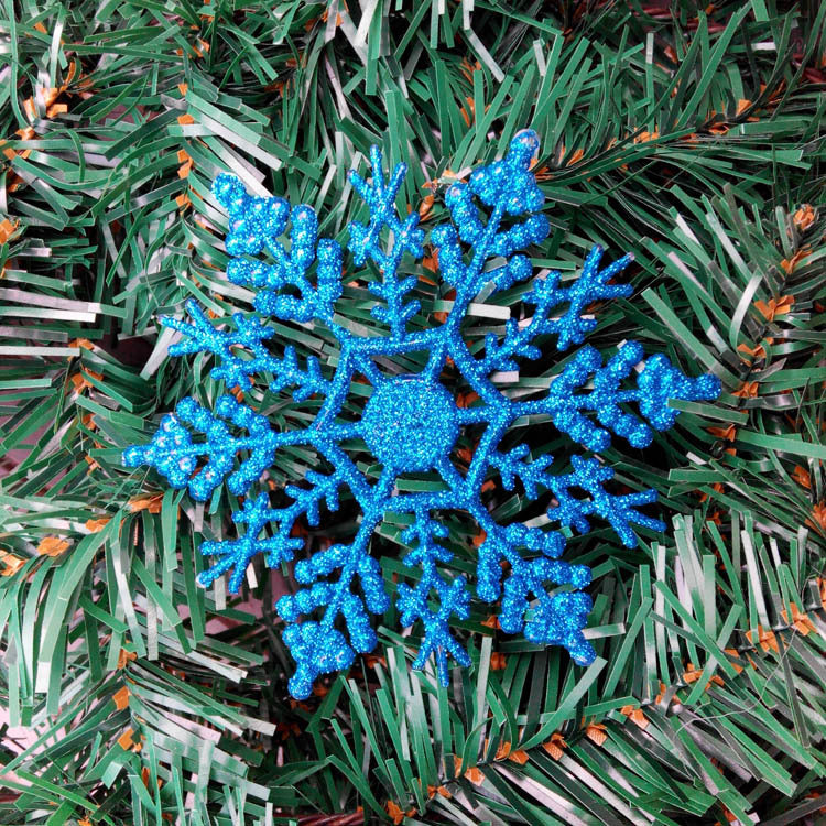 Christmas decorations, acrylic 10CM snowflakes, Christmas necessities, Christmas tree hanger powder wholesale