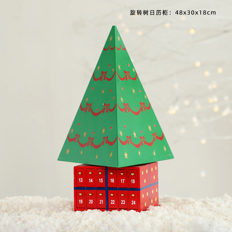 Christmas decoration wooden calendar