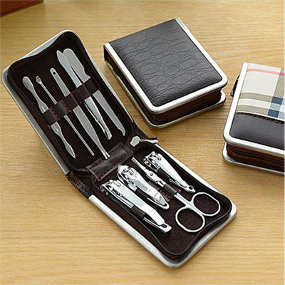 Manufacturers spot nail clippers nail clippers Manicure manicure tools 9 piece gift set customized advertising LOGO