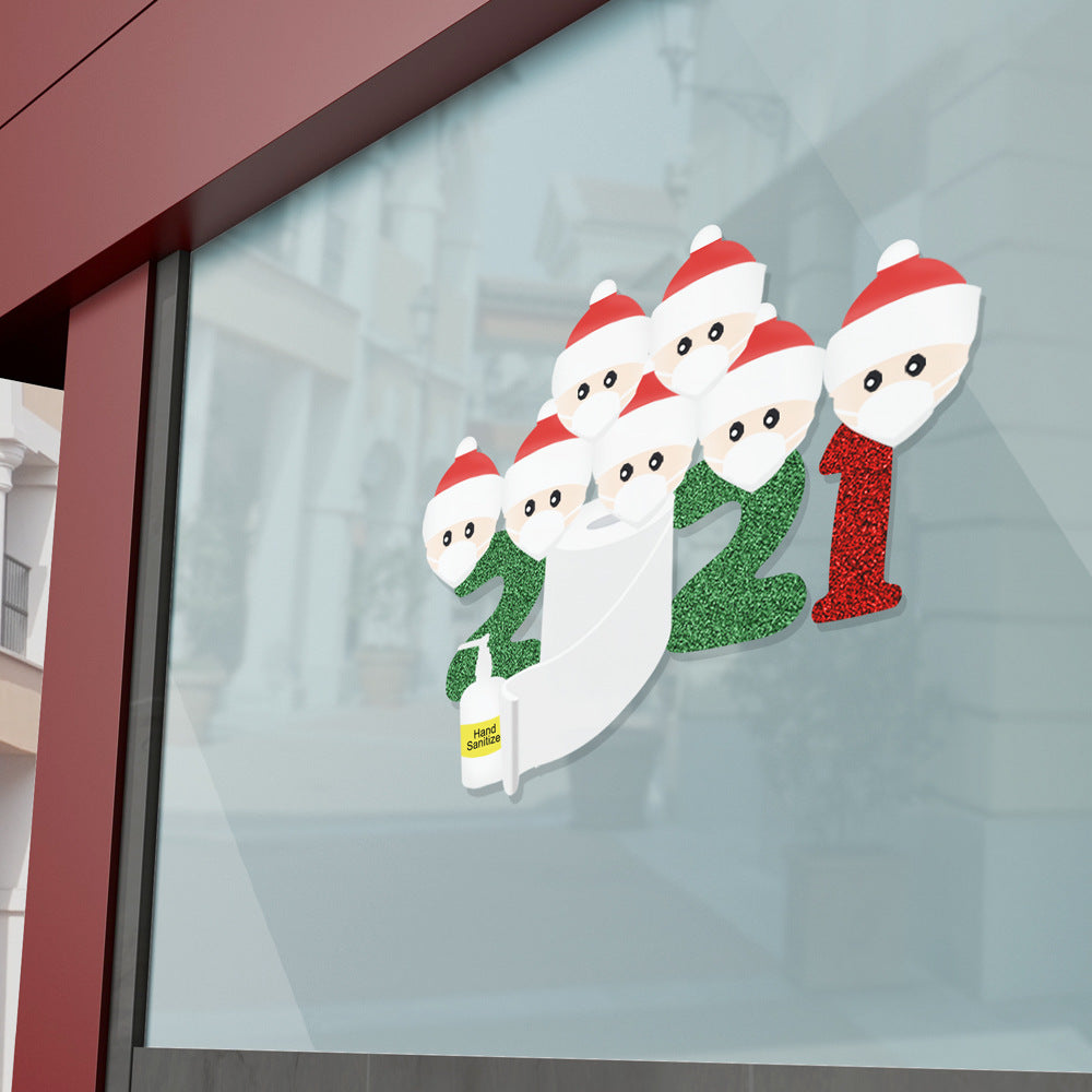 Glass sticker christmas