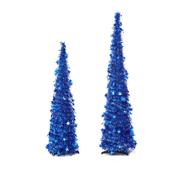 Artificial Tinsel Pop Up Christmas Tree with Stand Gorgeous Collapsible Artificial Christmas Tree for Christmas Decorations