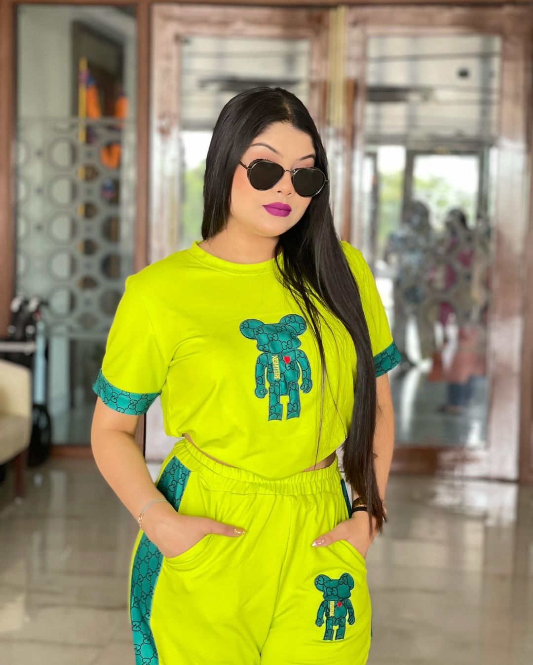 Green Teddy Co-ord Set