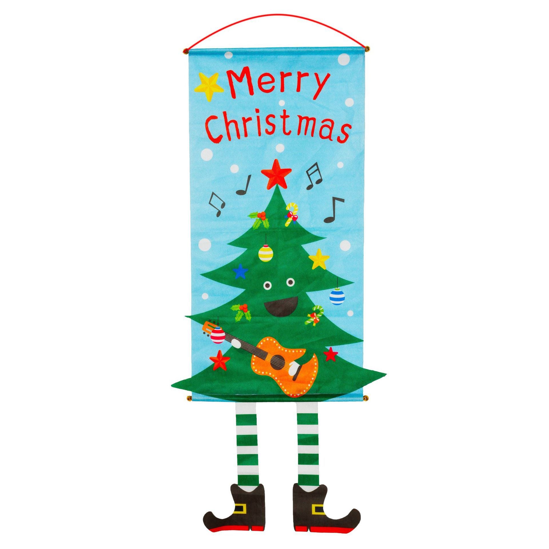 Christmas decorations Christmas couplets curtains Christmas banners pull flags Christmas curtains hanging flags window pendants