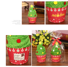 Christmas towel gift box