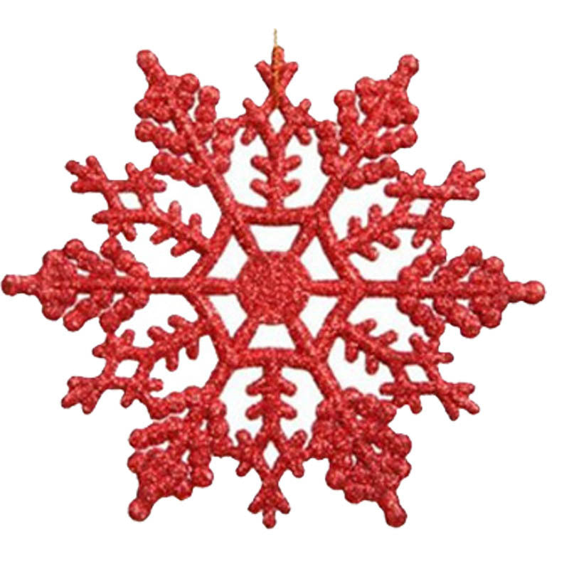 Christmas decorations, acrylic 10CM snowflakes, Christmas necessities, Christmas tree hanger powder wholesale