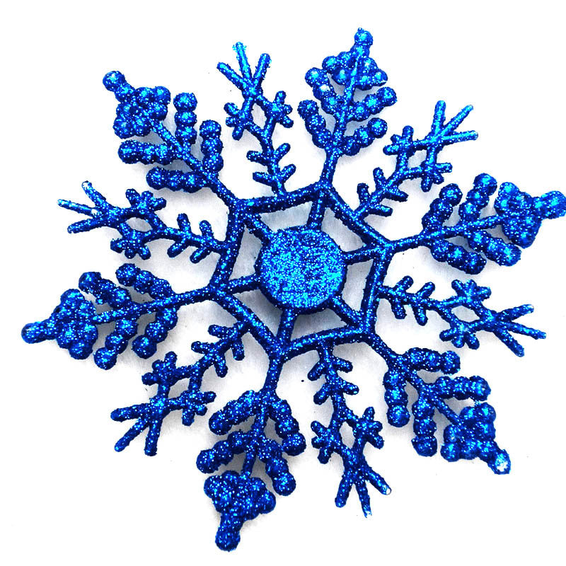 Christmas decorations, acrylic 10CM snowflakes, Christmas necessities, Christmas tree hanger powder wholesale