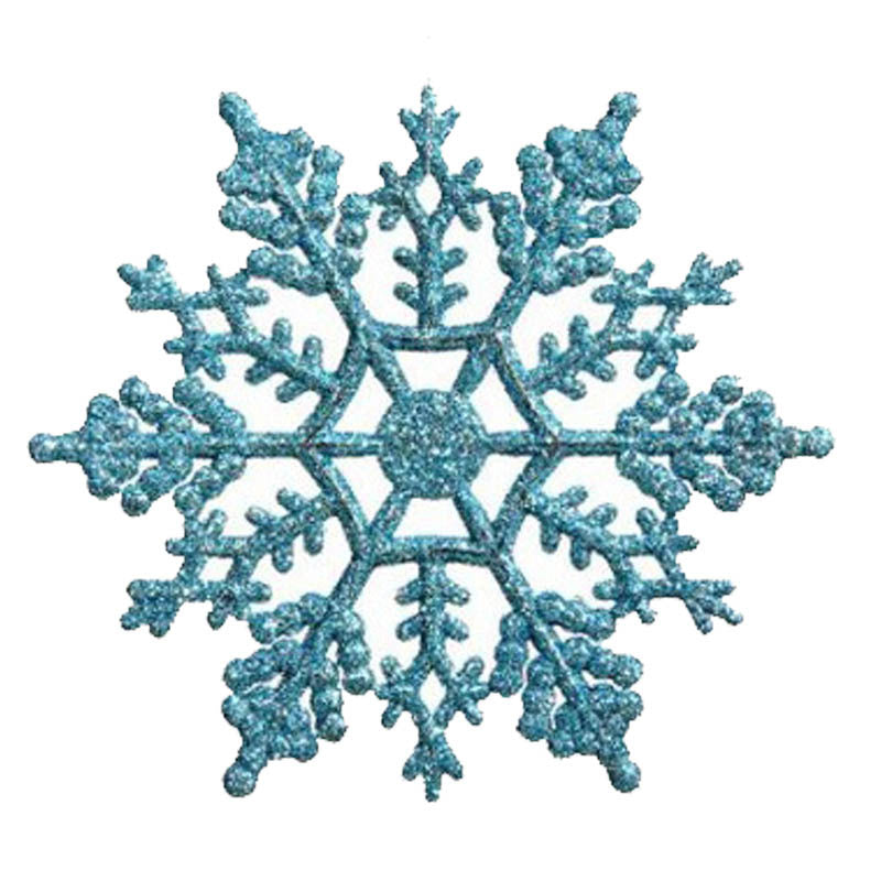 Christmas decorations, acrylic 10CM snowflakes, Christmas necessities, Christmas tree hanger powder wholesale