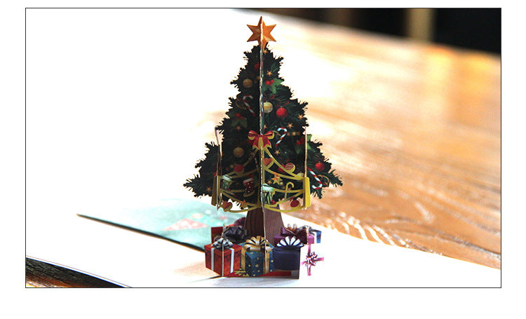 Three-dimensional Christmas greeting card