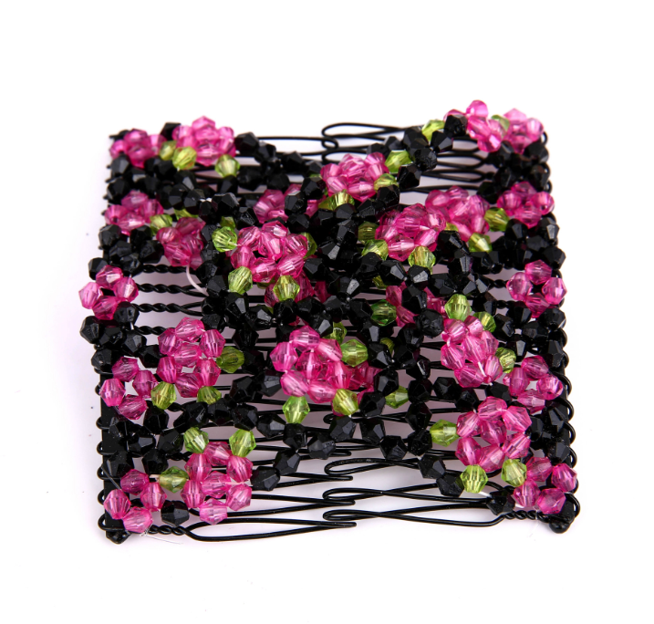 Korean version of the running rivers and lakes stalls hot products bright beaded Variety hair clips magic hair comb hair