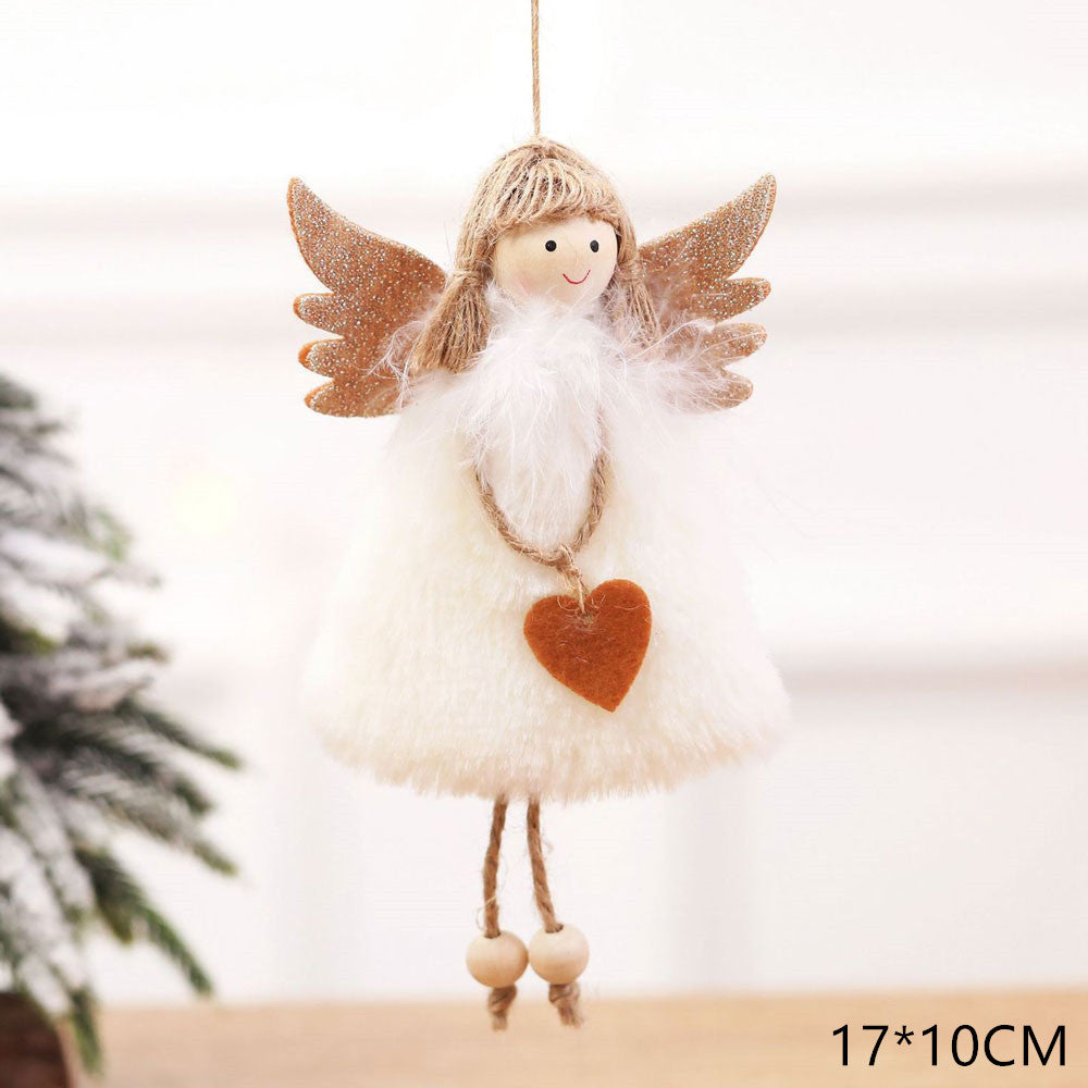 Christmas angel plush pendant