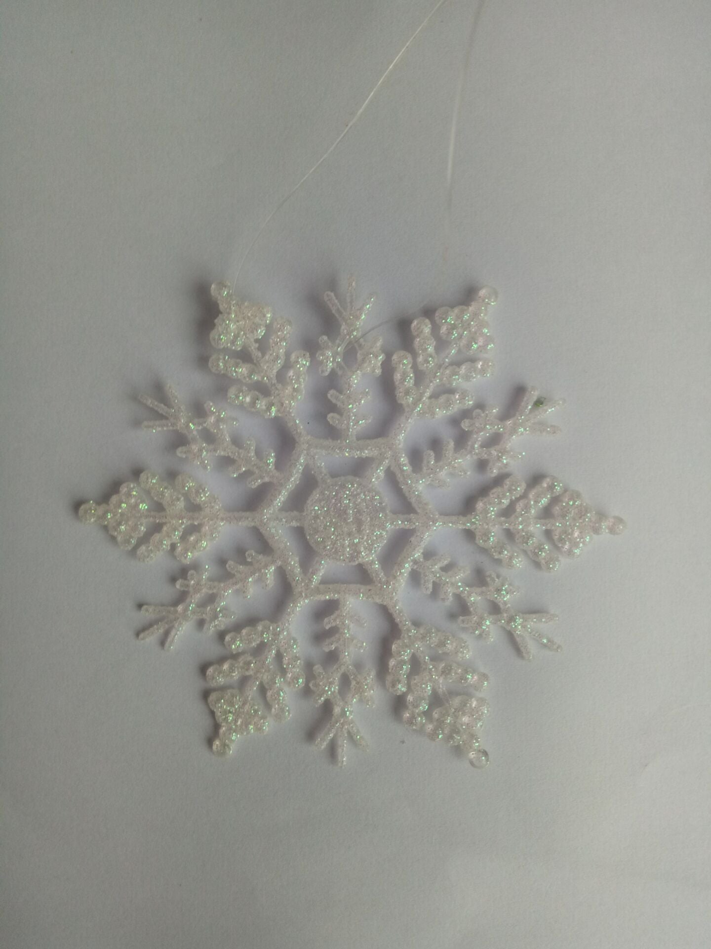 Christmas decorations, acrylic 10CM snowflakes, Christmas necessities, Christmas tree hanger powder wholesale