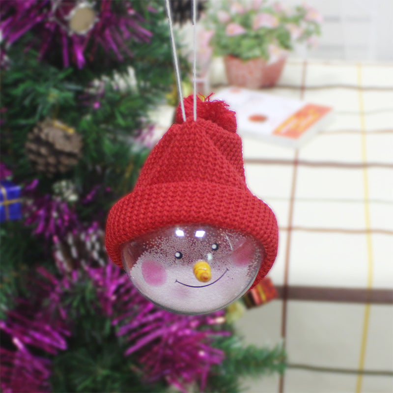 Christmas decorations creative Christmas Snowman children toys plastic Christmas Ball Christmas Pendant