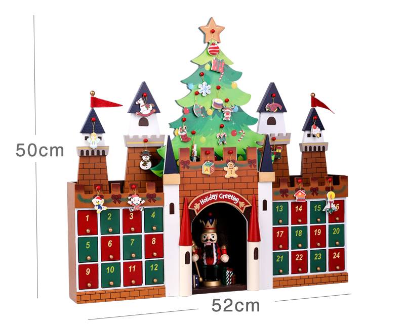 Christmas decoration wooden calendar