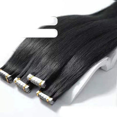 Patch straight hair wig