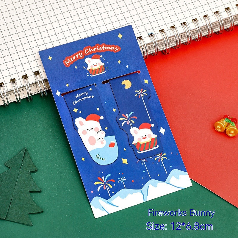 Magnetic Bookmark Student Christmas Stationery