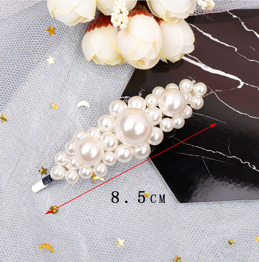 Pearl Hairpin Ins Net Red Word Clip Female Adult Clip Bb Clip Hairpin Bangs Clip Headdres