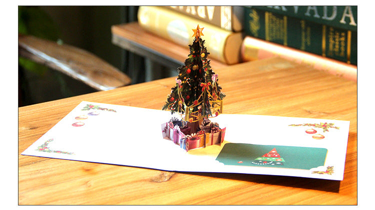 Three-dimensional Christmas greeting card