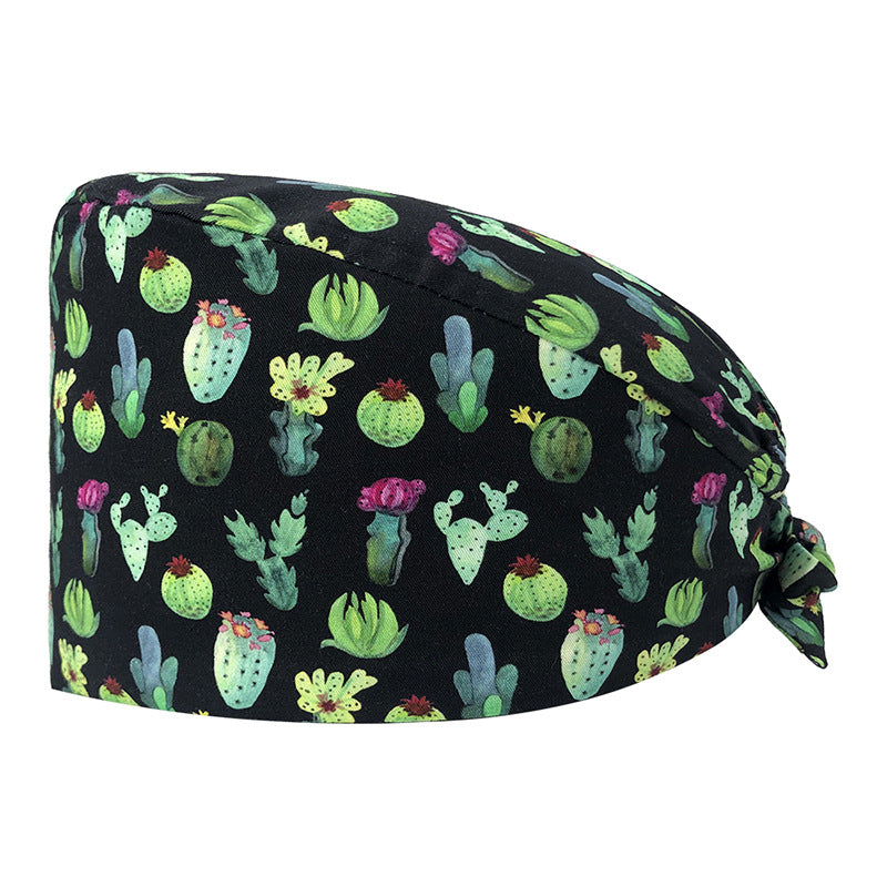 Cute Printed Cotton Nurse Hat