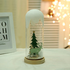 Christmas Gift Ornaments Creative Hanging Frost Christmas Tree Glass Cover