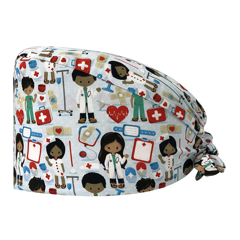 Cute Printed Cotton Nurse Hat