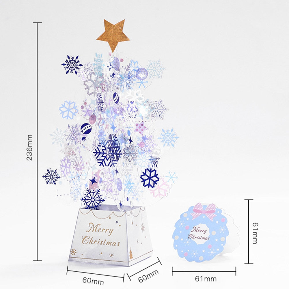 Christmas Tree Pop-Up Card 3D Card Christmas Greeting Card