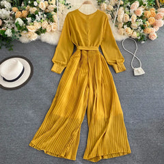 Balloon Sleeves Jumpsuit