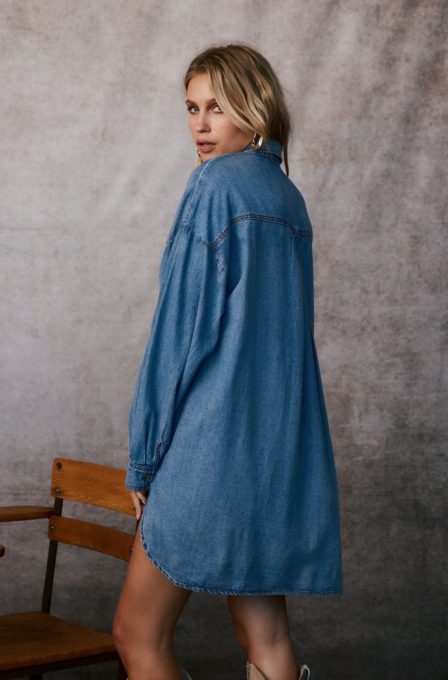 Cindy Denim Chambray Shacket