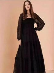 Black Rose Full Sleeves Dress