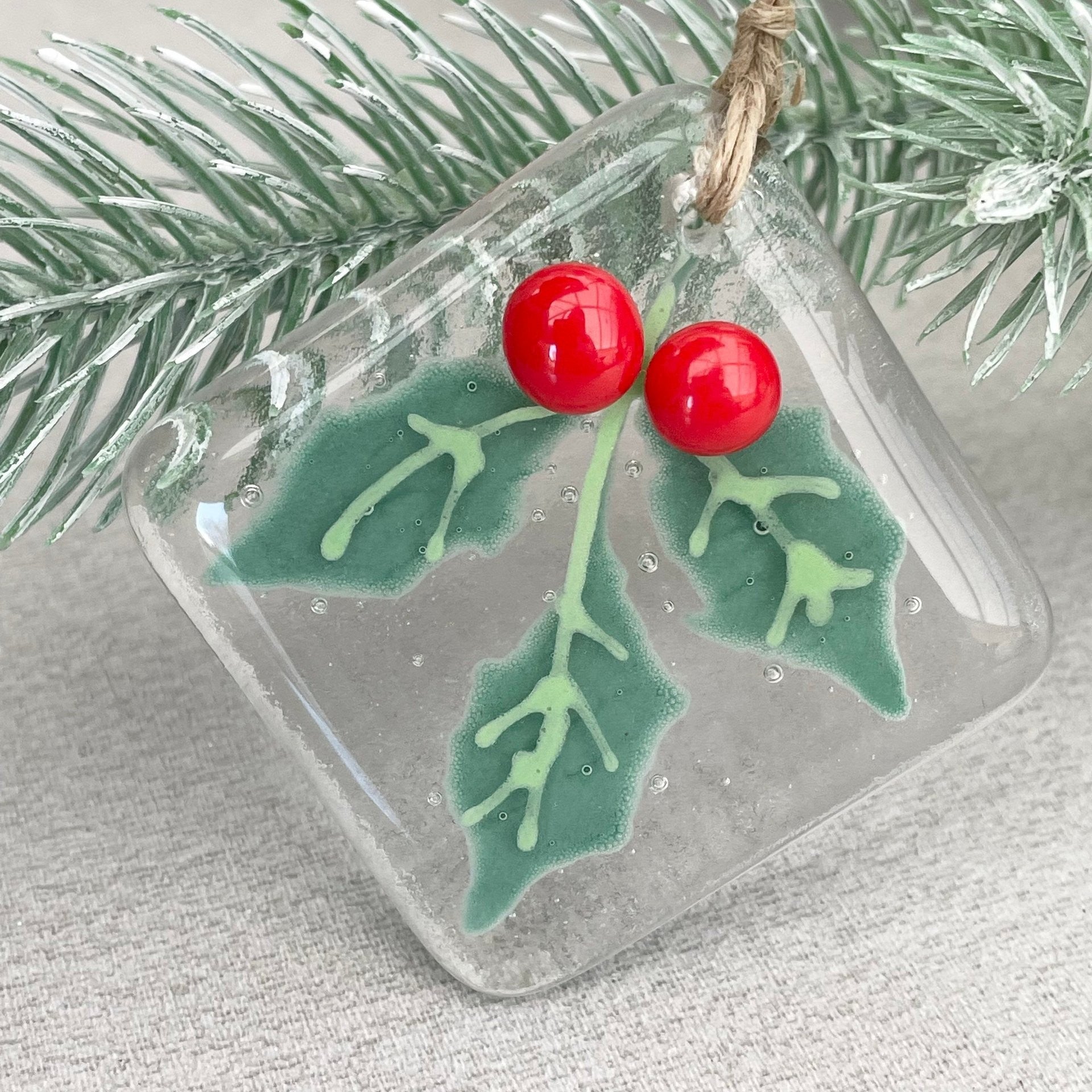 Glass Christmas Tree Decorative Pendant